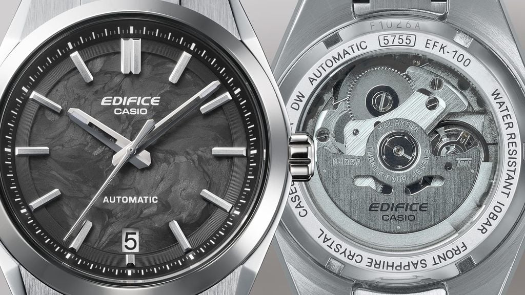  Đồng hồ cơ Casio Edifice EFK-100CD-1A - Uy tín từ 2009, Tem vàng chống giả, Bảo hành 1 năm, Pin miễn phí trọn đời 