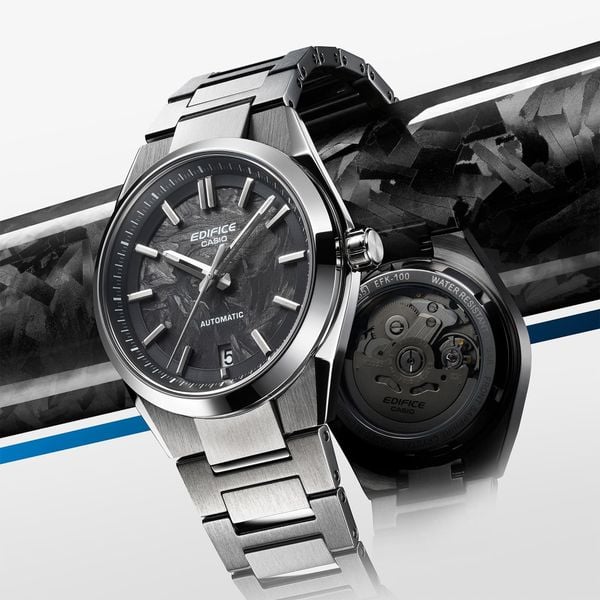  Đồng hồ cơ Casio Edifice EFK-100CD-1A - Uy tín từ 2009, Tem vàng chống giả, Bảo hành 1 năm, Pin miễn phí trọn đời 
