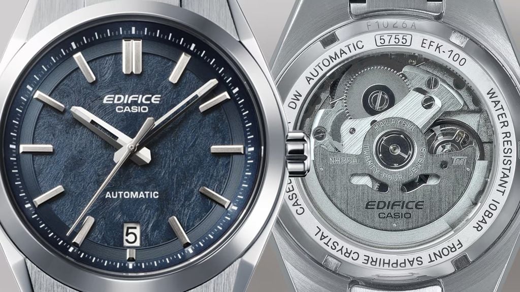  Đồng hồ cơ Casio Edifice EFK-100D-2A - Uy tín từ 2009, Tem vàng chống giả, Bảo hành 1 năm, Pin miễn phí trọn đời 