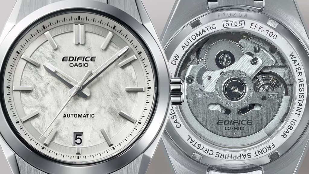  Đồng hồ cơ Casio Edifice EFK-100D-7A - Uy tín từ 2009, Tem vàng chống giả, Bảo hành 1 năm, Pin miễn phí trọn đời 