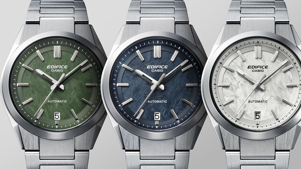  Đồng hồ cơ Casio Edifice EFK-100D-3A - Uy tín từ 2009, Tem vàng chống giả, Bảo hành 1 năm, Pin miễn phí trọn đời 