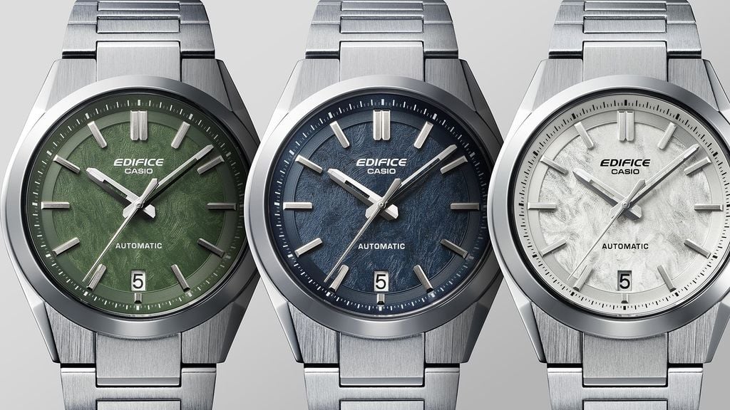  Đồng hồ cơ Casio Edifice EFK-100D-2A - Uy tín từ 2009, Tem vàng chống giả, Bảo hành 1 năm, Pin miễn phí trọn đời 