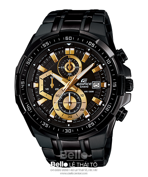  [Pin Miễn Phí Trọn Đời] EFR-539BK-1AVUDF - Đồng hồ Casio Edifice - Tem vàng chống giả 