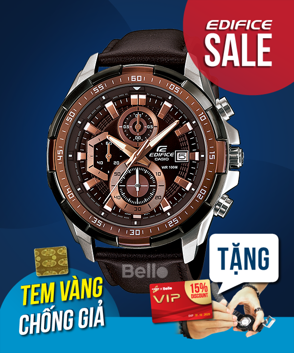  [Pin Miễn Phí Trọn Đời] EFR-539L-5AVUDF - Đồng hồ Casio Edifice - Tem vàng chống giả 