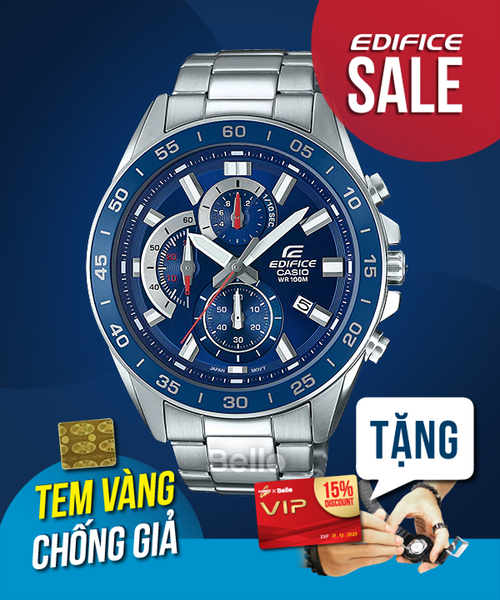  Casio Edifice EFV-550D-2AVUDF - Uy tín từ 2009, Tem vàng chống giả, Bảo hành 1 năm, Pin miễn phí trọn đời 