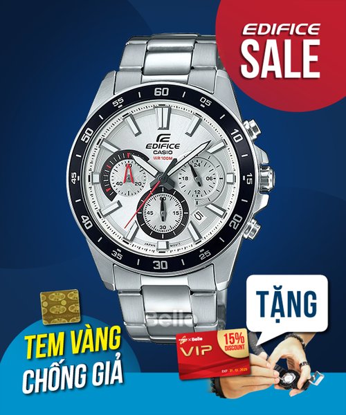  Casio Edifice EFV-570D-7AVUDF - Uy tín từ 2009, Tem vàng chống giả, Bảo hành 1 năm, Pin miễn phí trọn đời 