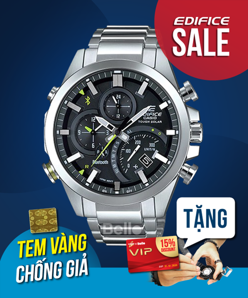 Casio Edifice EQB-500D-1ADR Uy tín từ 2009, Tem vàng chống giả
