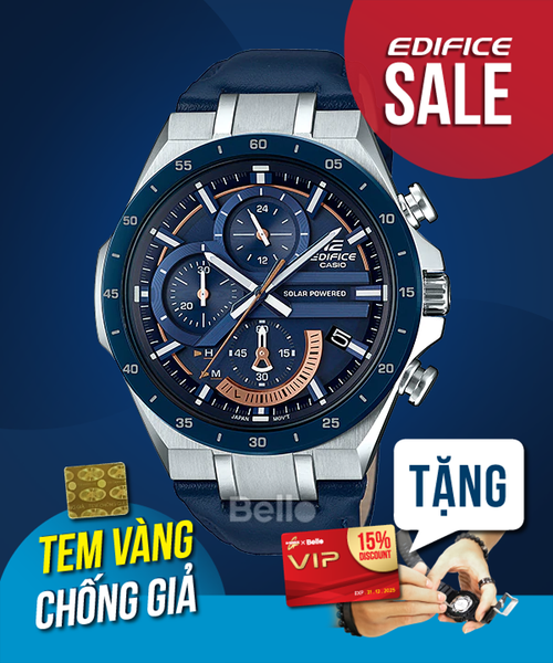  Casio Edifice EQS-920BL-2AVUDF - Uy tín từ 2009, Tem vàng chống giả, Bảo hành 1 năm, Pin miễn phí trọn đời 