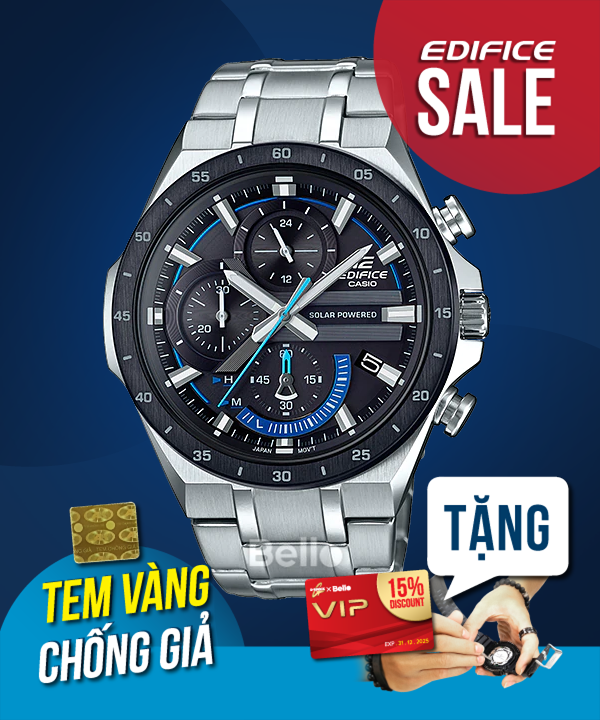  [Pin Miễn Phí Trọn Đời] EQS-920DB-1BVUDF - Đồng hồ Casio Edifice - Tem vàng chống giả 