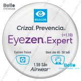  Tròng Kính Chống Mỏi Essilor Eyezen Expert (+1.1) Crizal Prevencia cho người 45 đến 50 tuổi 