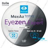  Tròng Kính Chống Mỏi Đổi Màu Essilor Eyezen Expert Gen 8 Xám Khói cho người 45 đến 50 tuổi 