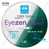  Tròng Kính Chống Mỏi Đổi Màu Essilor Eyezen Expert Gen 8 Ngọc Lục Bảo cho người 45 đến 50 tuổi 