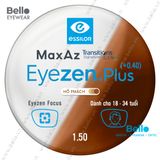  Tròng Kính Chống Mỏi Đổi Màu Essilor Eyezen Plus Gen 8 Hổ Phách cho người 18 đến 34 tuổi 