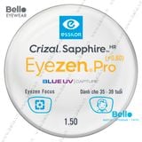  Tròng Kính Chống Mỏi Essilor Eyezen Pro (+0.6) BlueUV Capture cho người 35 đến 39 tuổi 