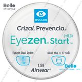  Tròng Kính Chống Mỏi Essilor Eyezen Start (+0.0) Crizal Prevencia cho người dưới 17 tuổi 