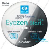  Tròng Kính Chống Mỏi Đổi Màu Essilor Eyezen Start Gen 8 Xám Khói cho người dưới 17 tuổi 