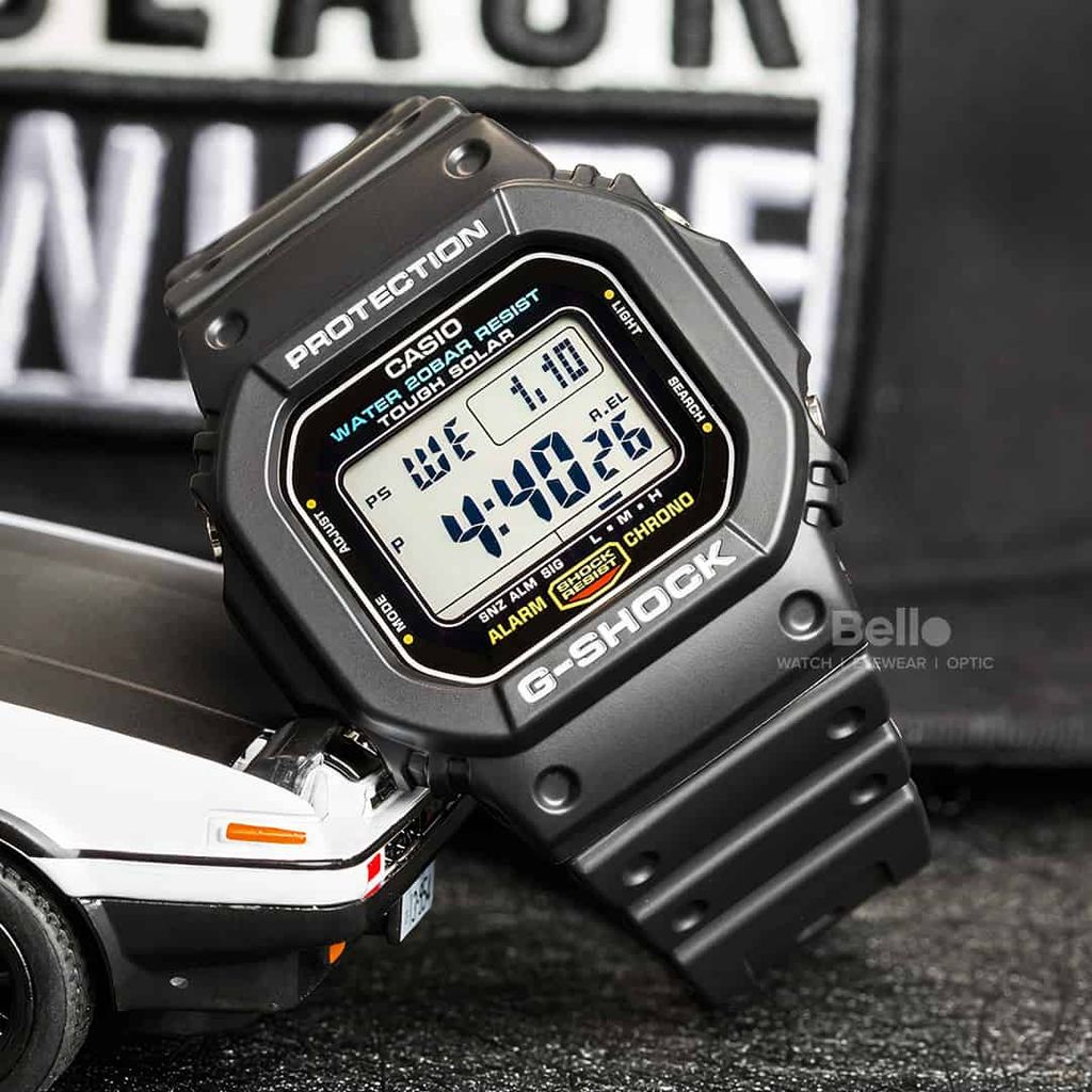  [Pin Miễn Phí Trọn Đời] G-5600E-1 - Đồng hồ G-Shock Nam - Tem Vàng Chống Giả 