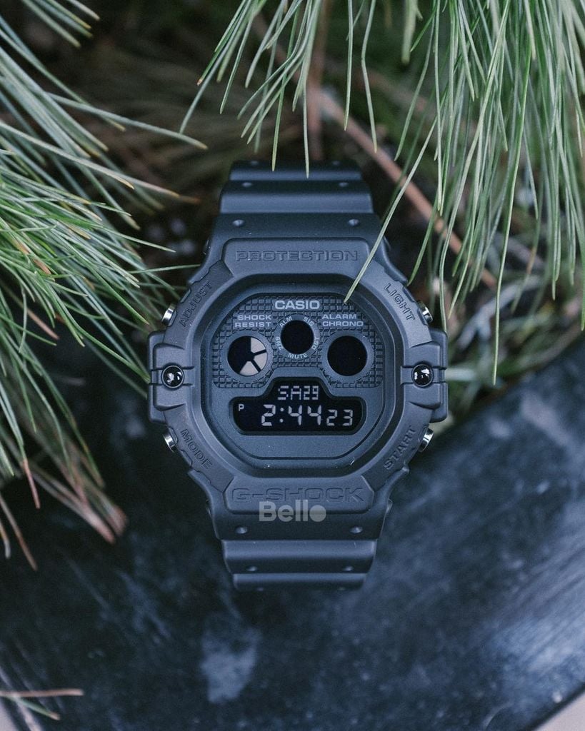  [Pin Miễn Phí Trọn Đời] DW-5900BB-1 - Đồng hồ G-Shock Nam - Tem Vàng Chống Giả 