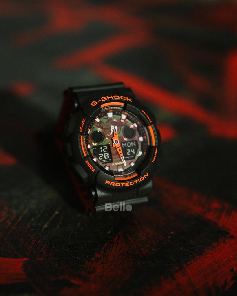  [Pin Miễn Phí Trọn Đời] GA-100BR-1A - Đồng hồ G-Shock Nam - Tem Vàng Chống Giả 