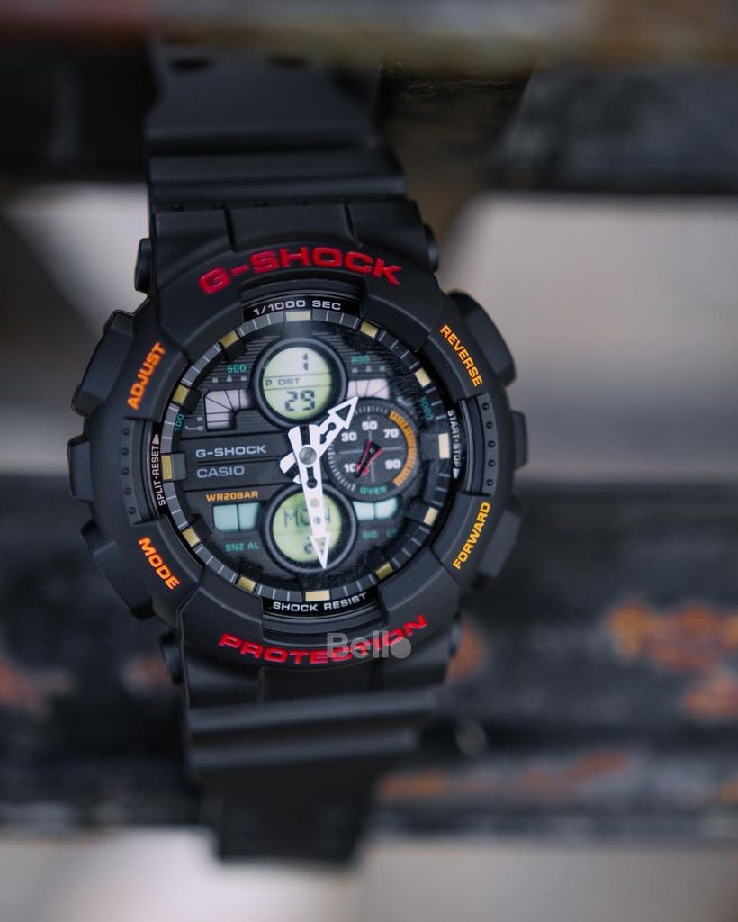  [Pin Miễn Phí Trọn Đời] GA-140-1A4 - Đồng hồ G-Shock Nam - Tem Vàng Chống Giả 