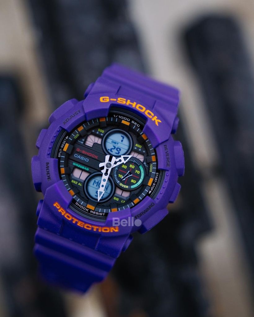  [Pin Miễn Phí Trọn Đời] GA-140-6A - Đồng hồ G-Shock Nam - Tem Vàng Chống Giả 