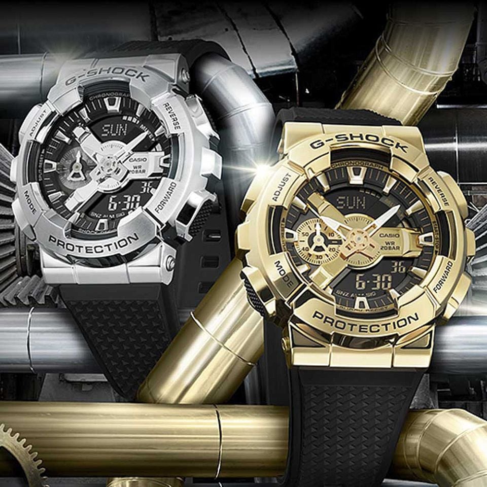  Casio G-Shock GM-110-1A - Uy tín từ 2009, Tem vàng chống giả, Bảo hành 5 năm, Pin miễn phí trọn đời 