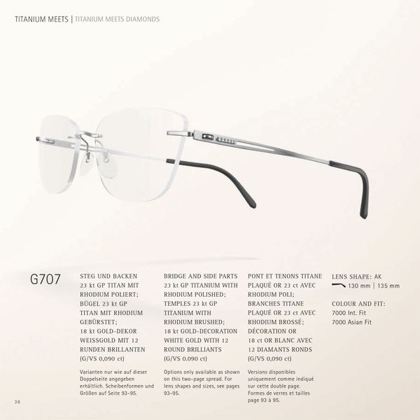  Silhouette Atelier G707 - Handmade Eyewear chính hãng GIÁ TỐT LIÊN HỆ 0948.74.5959 (Mrs.Hà) 
