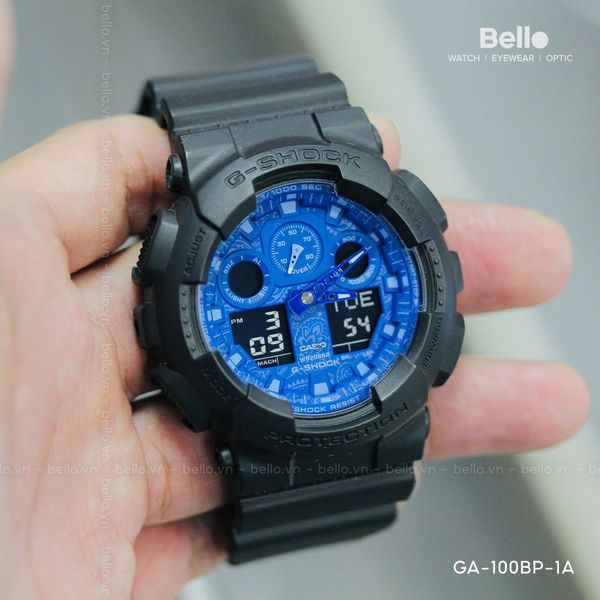  Casio G-Shock GA-100BP-1ADR - Uy tín từ 2009, Tem vàng chống giả, Bảo hành 5 năm, Pin miễn phí trọn đời 