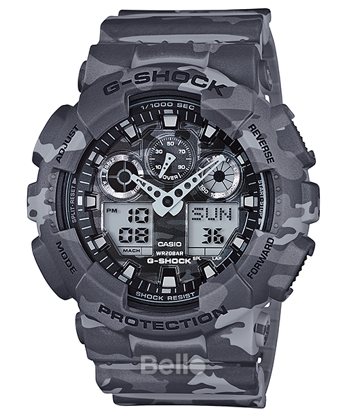  [Pin Miễn Phí Trọn Đời] GA-100CM-8A - Đồng hồ G-Shock Nam - Tem Vàng Chống Giả 