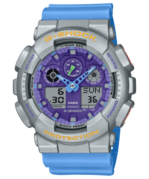  [LIMITED] Casio G-Shock GA-100EU-8A2 - Uy tín từ 2009, Tem vàng chống giả, Bảo hành 5 năm, Pin miễn phí trọn đời 