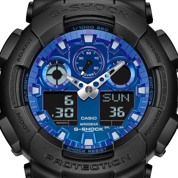 Casio G-Shock GA-100FL-1A - Uy tín từ 2009, Tem vàng chống giả, Bảo hành 5 năm, Pin miễn phí trọn đời 