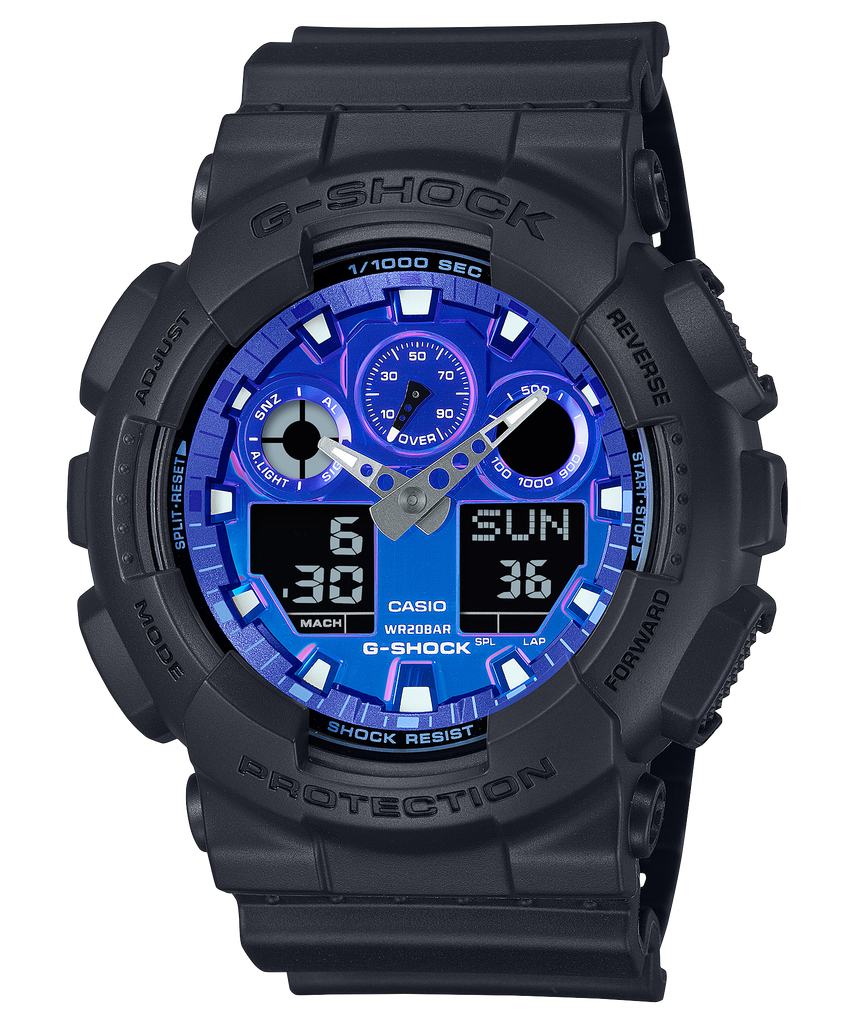  Casio G-Shock GA-100FL-1A - Uy tín từ 2009, Tem vàng chống giả, Bảo hành 5 năm, Pin miễn phí trọn đời 