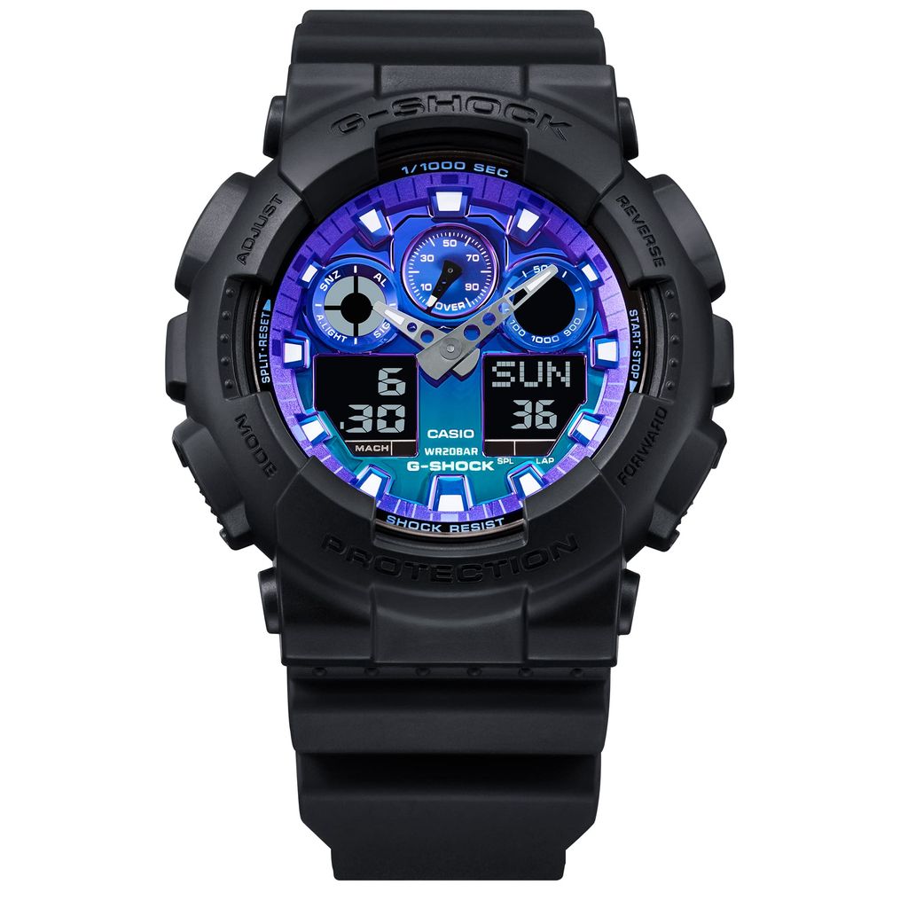  Casio G-Shock GA-100FL-1A - Uy tín từ 2009, Tem vàng chống giả, Bảo hành 5 năm, Pin miễn phí trọn đời 