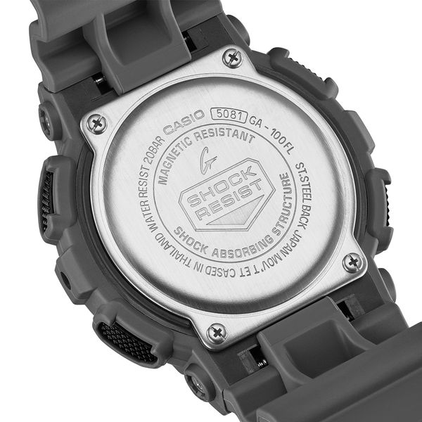  Casio G-Shock GA-100FL-8A - Uy tín từ 2009, Tem vàng chống giả, Bảo hành 5 năm, Pin miễn phí trọn đời 