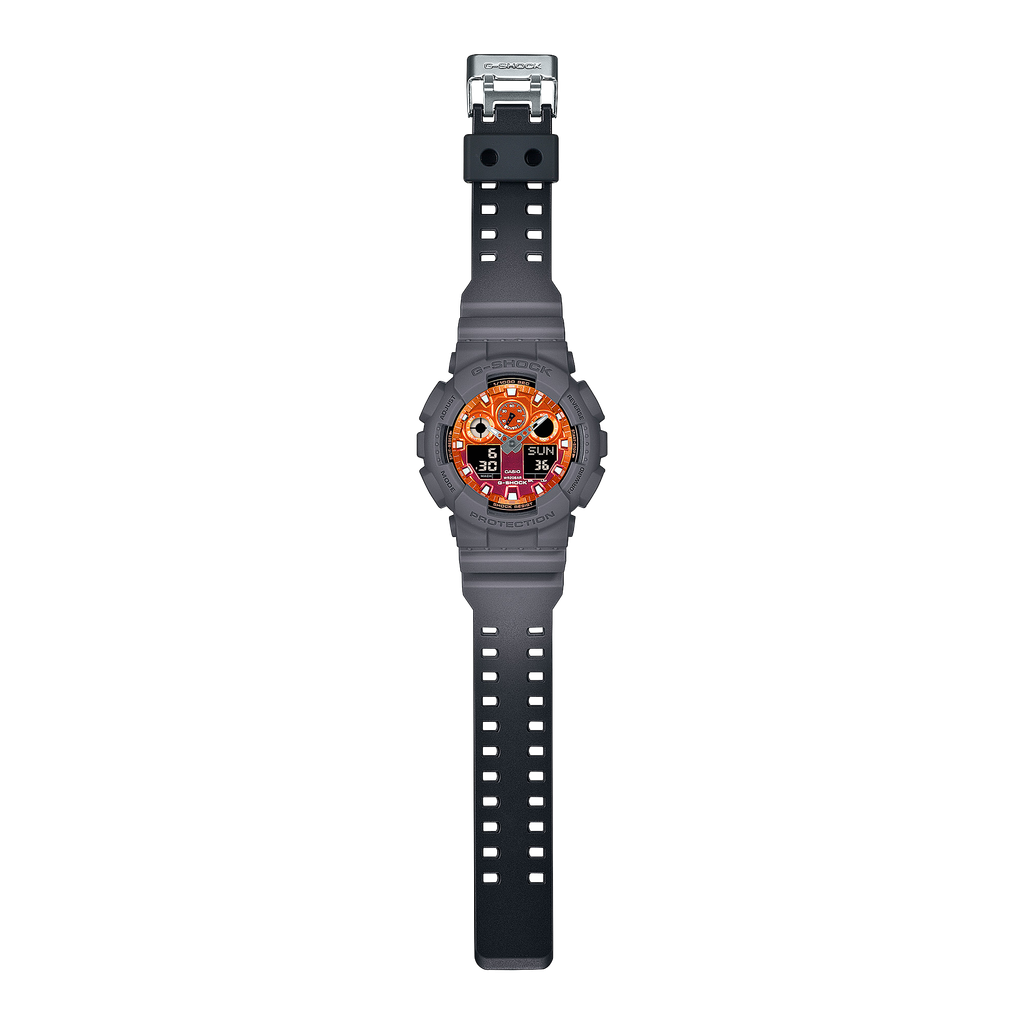  Casio G-Shock GA-100FL-8A - Uy tín từ 2009, Tem vàng chống giả, Bảo hành 5 năm, Pin miễn phí trọn đời 