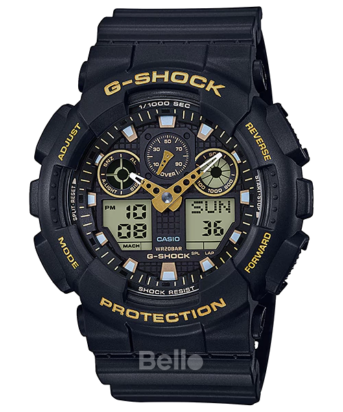  [Pin Miễn Phí Trọn Đời] GA-100GBX-1A9 - Đồng hồ G-Shock Nam - Tem Vàng Chống Giả 