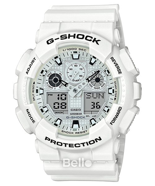  [Pin Miễn Phí Trọn Đời] GA-100MW-7A - Đồng hồ G-Shock Nam - Tem Vàng Chống Giả 