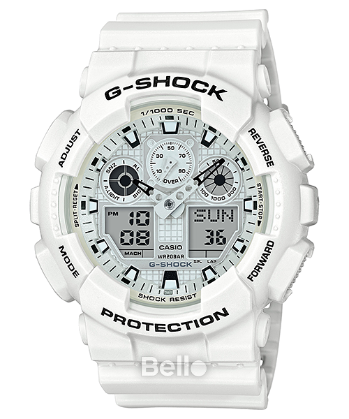  Casio G-Shock GA-100MW-7A - Uy tín từ 2009, Tem vàng chống giả, Bảo hành 5 năm, Pin miễn phí trọn đời 