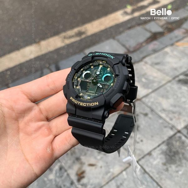  Casio G-Shock GA-100RC-1A - Uy tín từ 2009, Tem vàng chống giả, Bảo hành 5 năm, Pin miễn phí trọn đời 