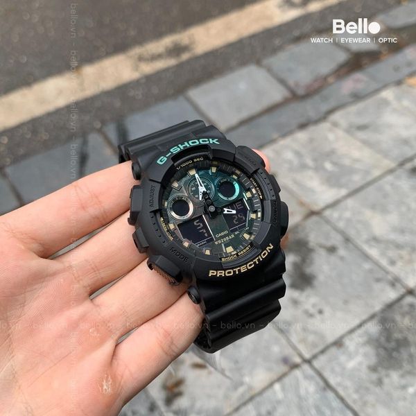  Casio G-Shock GA-100RC-1A - Uy tín từ 2009, Tem vàng chống giả, Bảo hành 5 năm, Pin miễn phí trọn đời 