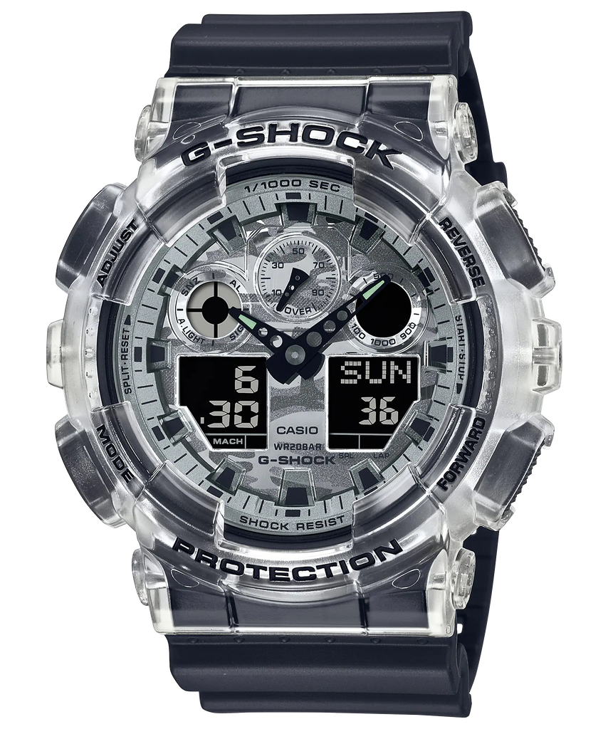  [Pin Miễn Phí Trọn Đời] GA-100SKC-1A - Đồng hồ G-Shock Nam - Tem Vàng Chống Giả 