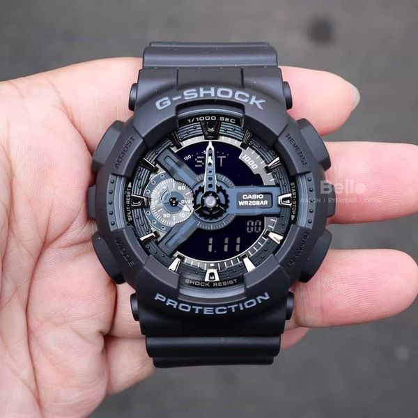 Casio G-Shock GA-110-1B - Uy tín từ 2009, Tem vàng chống giả, Bảo hành 5 năm, Pin miễn phí trọn đời 