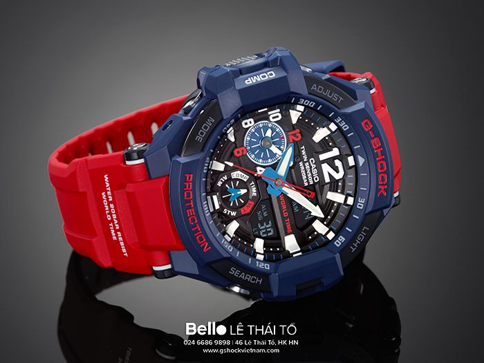  [Pin Miễn Phí Trọn Đời] GA-1100-2A - Đồng hồ G-Shock Nam - Tem Vàng Chống Giả 