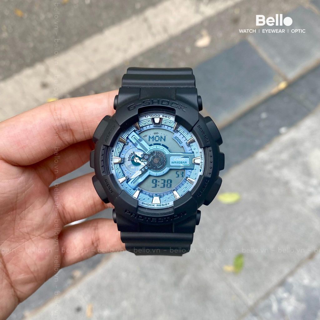  Casio G-Shock GA-110CD-1A2DR - Uy tín từ 2009, Tem vàng chống giả, Bảo hành 5 năm, Pin miễn phí trọn đời 