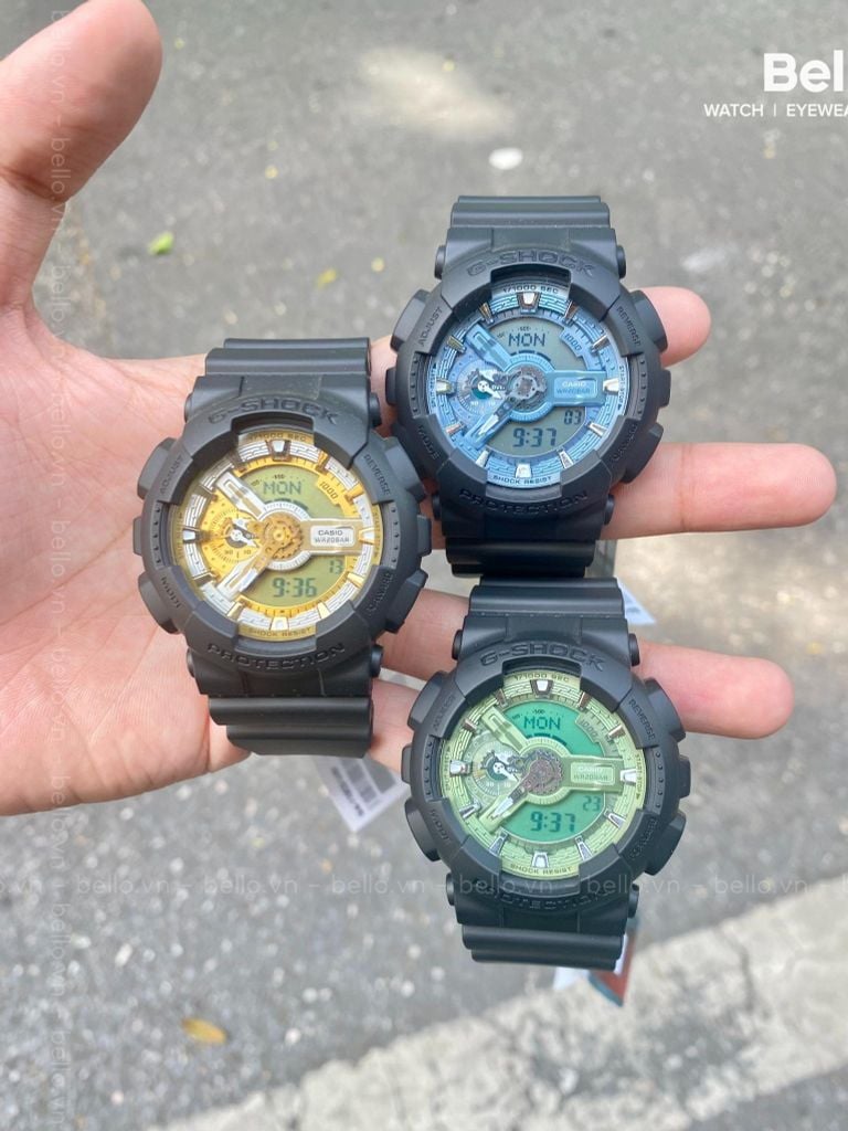  Casio G-Shock GA-110CD-1A2DR - Uy tín từ 2009, Tem vàng chống giả, Bảo hành 5 năm, Pin miễn phí trọn đời 