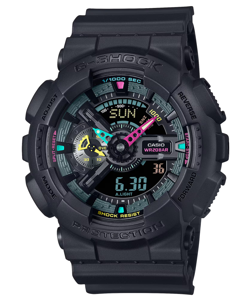  [Pin Miễn Phí Trọn Đời] GA-110MF-1ADR - Đồng hồ G-Shock Nam - Tem Vàng Chống Giả 