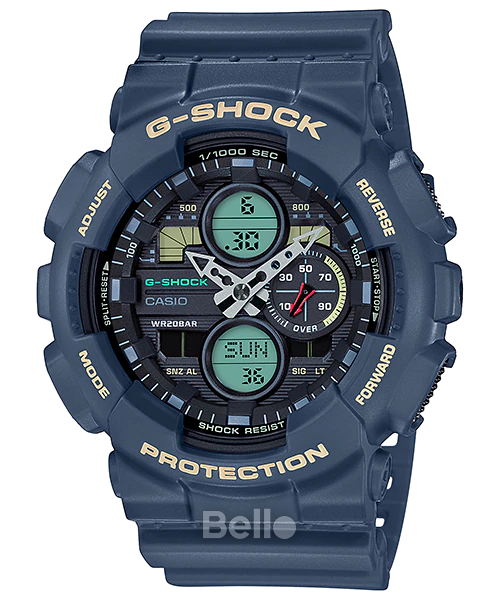  [Pin Miễn Phí Trọn Đời] GA-140-2A - Đồng hồ G-Shock Nam - Tem Vàng Chống Giả 