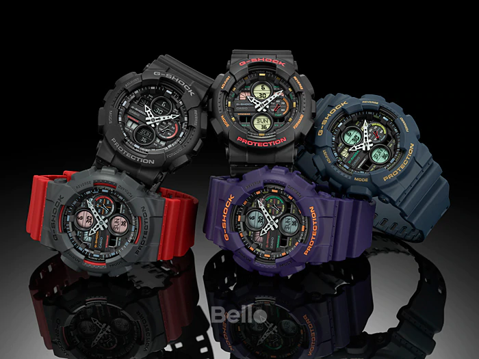  [Pin Miễn Phí Trọn Đời] GA-140-6A - Đồng hồ G-Shock Nam - Tem Vàng Chống Giả 