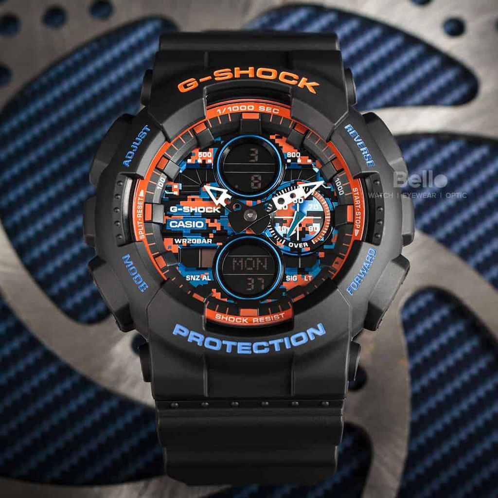  [Pin Miễn Phí Trọn Đời] GA-140CT-1A - Đồng hồ G-Shock Nam - Tem Vàng Chống Giả 