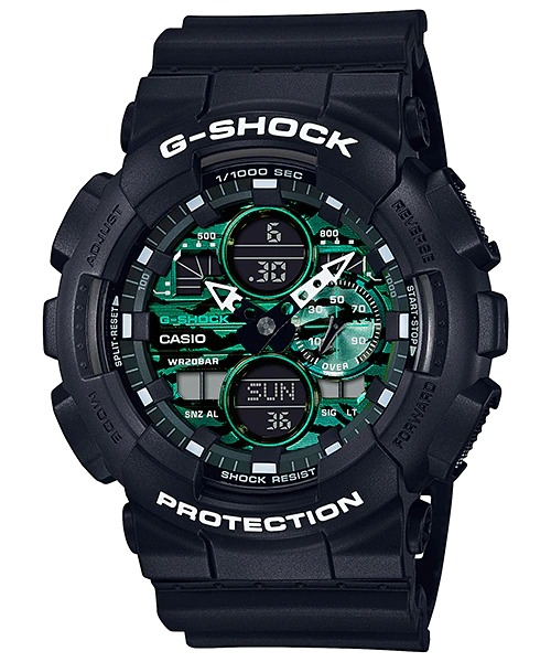  [Pin Miễn Phí Trọn Đời] GA-140MG-1A1DR - Đồng hồ G-Shock Nam - Tem Vàng Chống Giả 